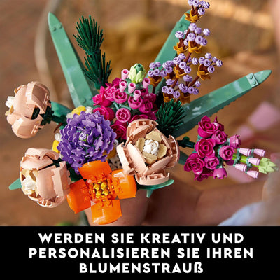 LEGO Botanicals Blumenstrauß - Künstliche Blumen Set für Erwachsene - Zimmerdeko und Geschenkidee für Frauen & Männer - Wohnaccessoires - Botanik Kollektion 10280