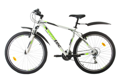 Multibrand Probike PRO 27.5 Zoll Fahrrad Mountainbike 21 Gang, Herren, Damen, Jungen geeignet ab 170-185 cm (Weiß Grün)
