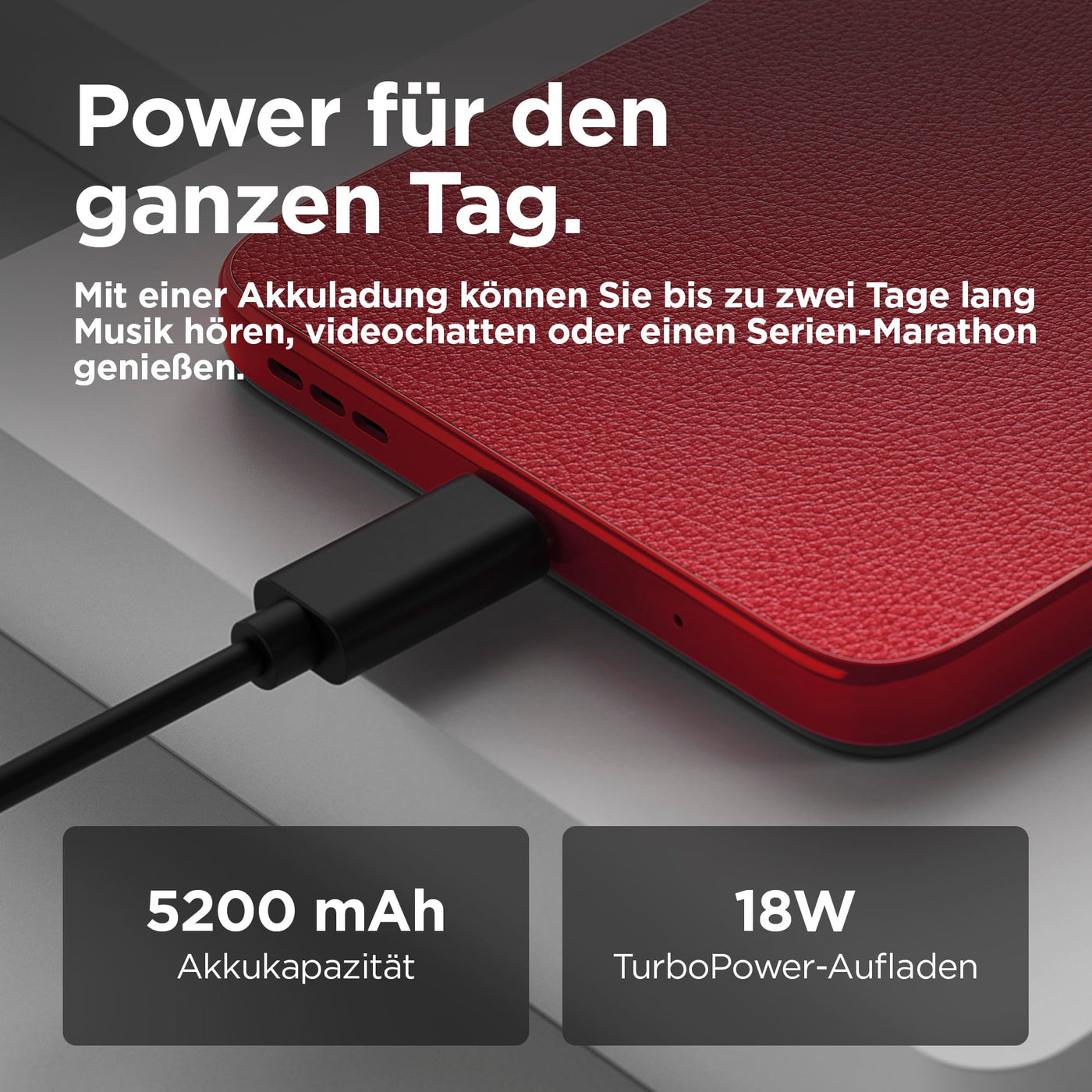 Motorola Moto g05 Smartphone (6,67"-FHD+-Display, 50-MP-Kamera, 4 GB / 64 GB, 5200 mAh, Android 15) Plum Red, inkl. Schutzcover [Exklusiv bei Amazon]