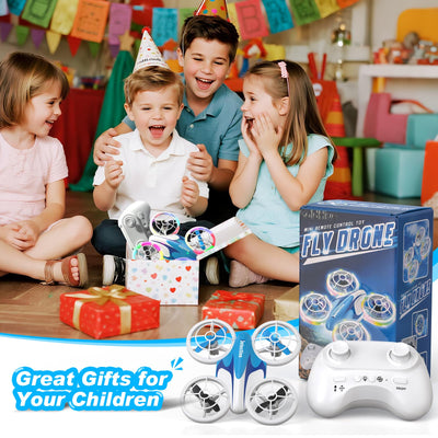 Mini Drohne für Kinder Anfänger, RC Flugzeug Spielzeug Drone mit kühlen LED Lichter, Quadrocopter mit 3D Flips & 3 Akkus, 30 Min Flugzeit, Lustige Geschenk für Jungen und Mädchen
