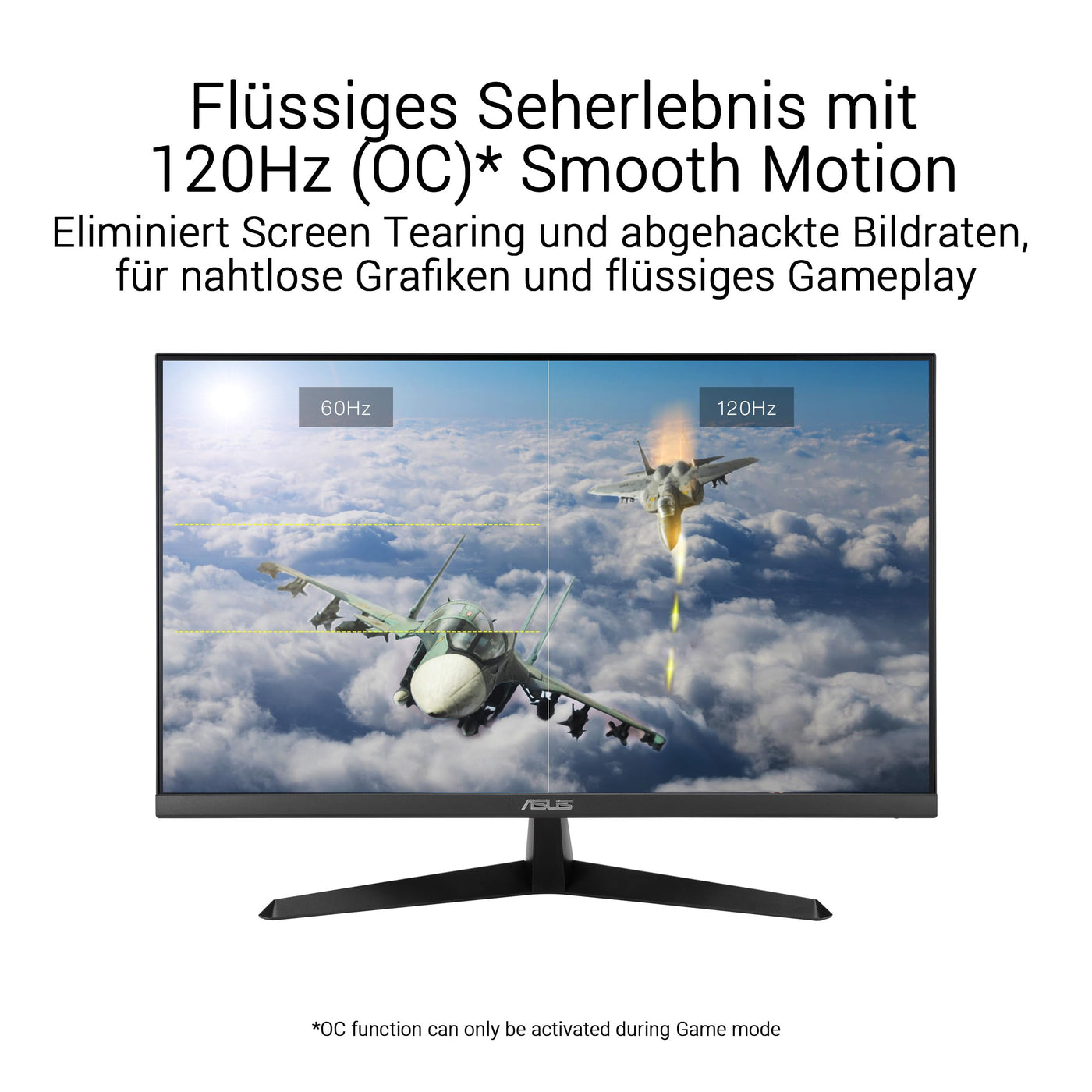ASUS Eye Care VY279HGR - 27 Zoll Full HD Monitor - 120 Hz, 1ms MPRT, AdaptiveSync, GameFast Input - IPS Panel, Vesa 100x100, 16:9, 1920x1080, HDMI, D-Sub
