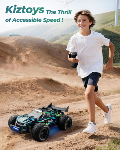 Kiztoys® Ferngesteuertes Auto, RC Auto Monstertruck Ferngesteuert 2,4 GHz 1:16 Proportional 4WD 40+ km/h Offroad, RC Truggy RTR Geländegängig ab Erwachsener Jugendliche Kind