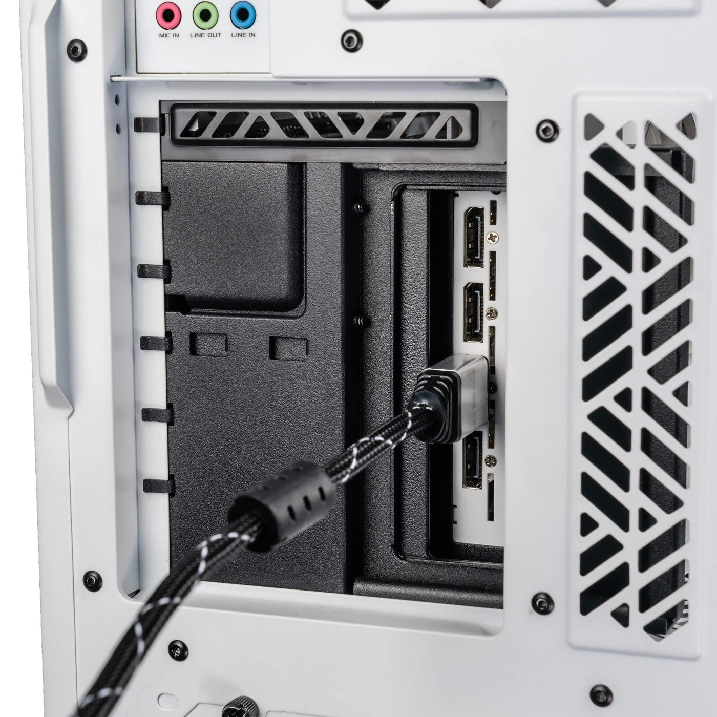 Cooler Master Vertical GPU Holder Kit V3 – Für E-ATX/ATX/mATX PC-Gehäuse & PCI-E 4.0-Geräte, anpassbare modulare Grafikkartenunterstützung, dicke SGCC-Stahlhalterung, inkl. 165mm Riser-Kabel – Schwarz