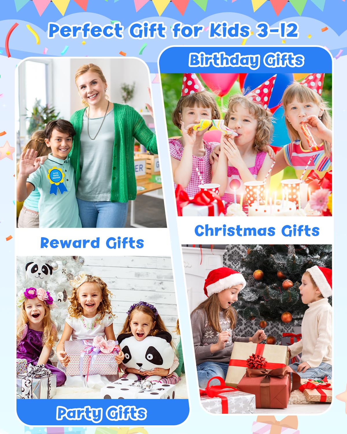 Gofunly Sofortbildkamera Kinder, 2.4 Zoll Bildschirm Kinderkamera Sofortbildkamera mit 32GB Karte & Druckpapier, Kamera Kinder Sofortdruck HD 1080P, Camera mit Fotos Drucken Geschenk für 3-12 Jahre