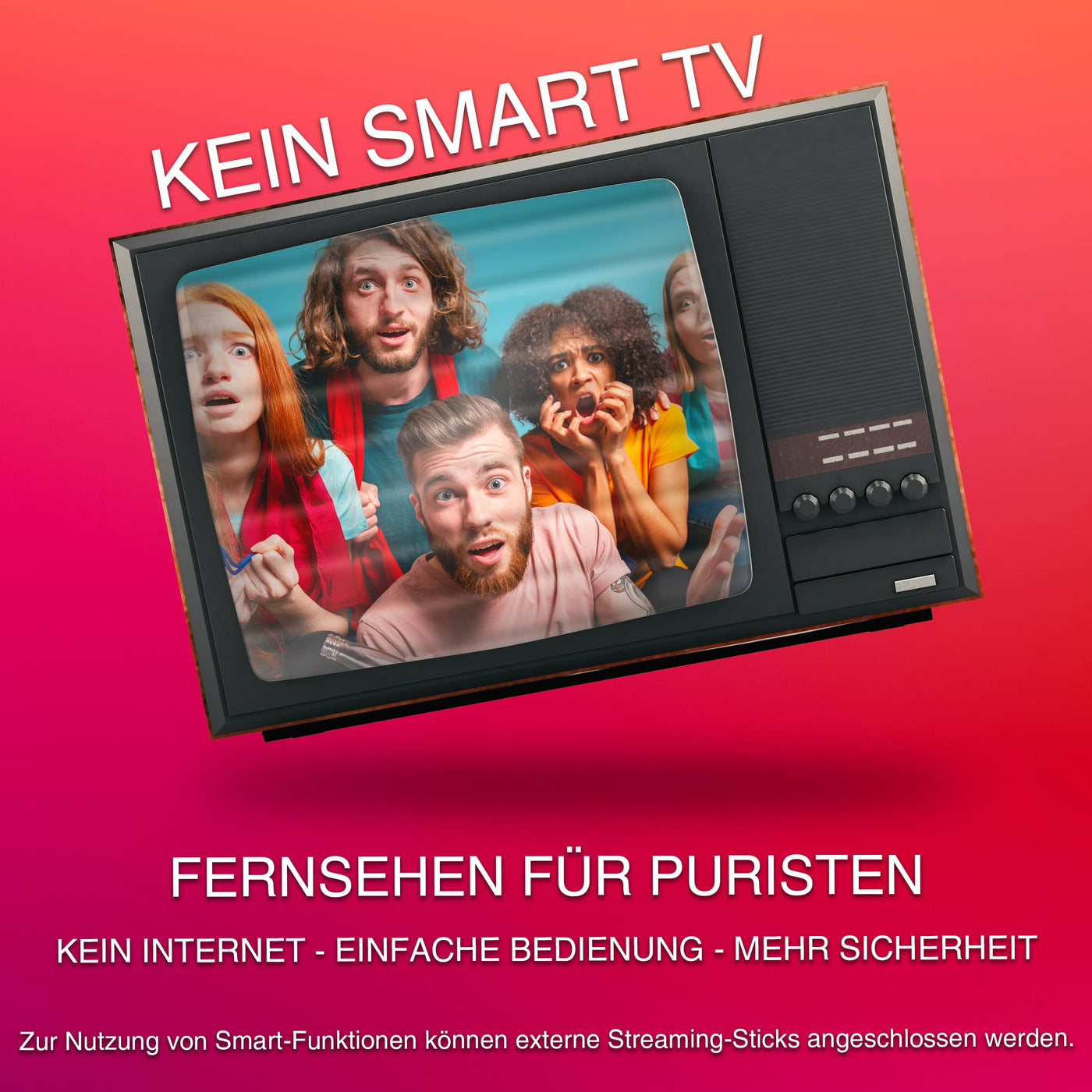 Telefunken XH24O550M Fernseher 24 Zoll HD-ready LED TV mit 60 cm Bildschirmdiagonale und integriertem Triple-Tuner, schwarz