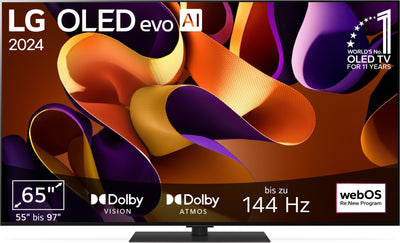 LG OLED65G49LS TV 65" (165 cm) OLED evo Fernseher (α11 4K AI-Prozessor, webOS 24, Dolby Vision, bis zu 120Hz) [Modelljahr 2024]