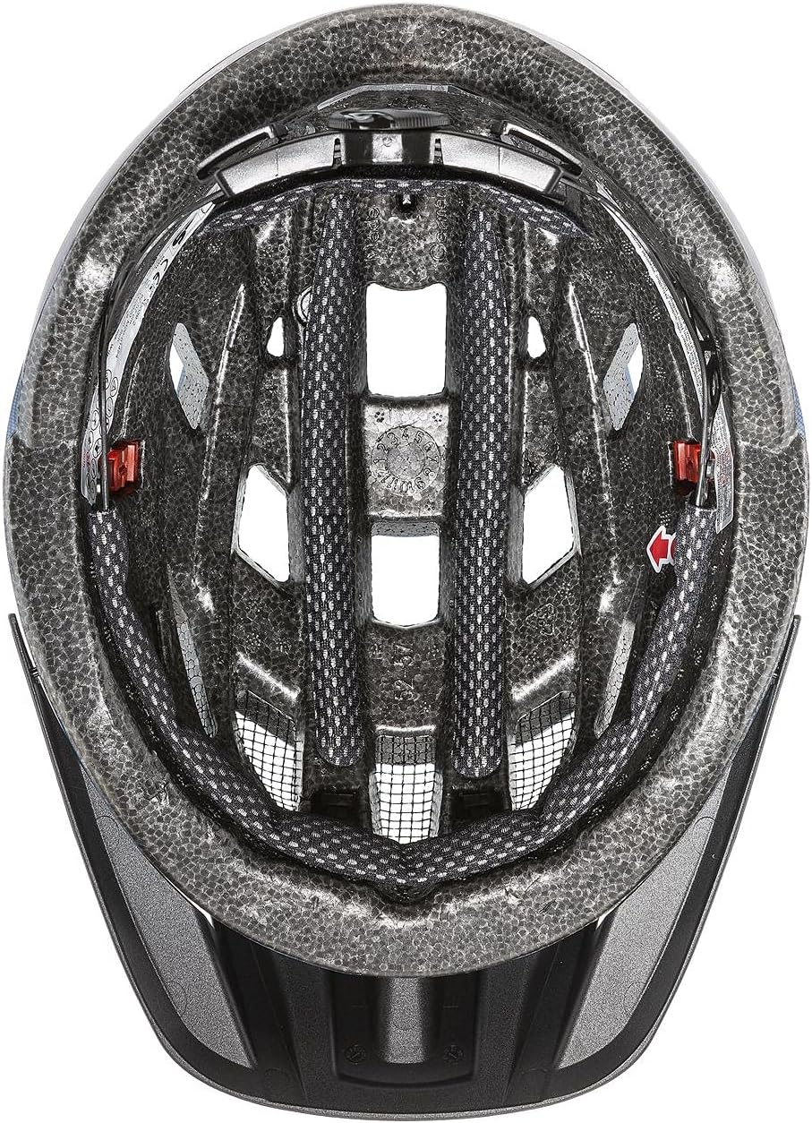 uvex i-vo cc - leichter Allround-Helm für Damen und Herren - individuelle Größenanpassung - erweiterbar mit LED-Licht - deep space matt - 52-57 cm