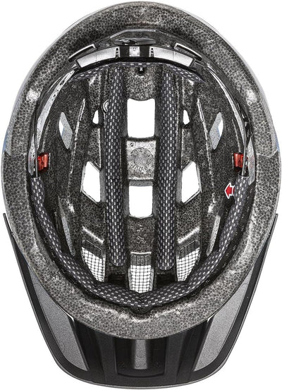 uvex i-vo cc - leichter Allround-Helm für Damen und Herren - individuelle Größenanpassung - erweiterbar mit LED-Licht - deep space matt - 52-57 cm