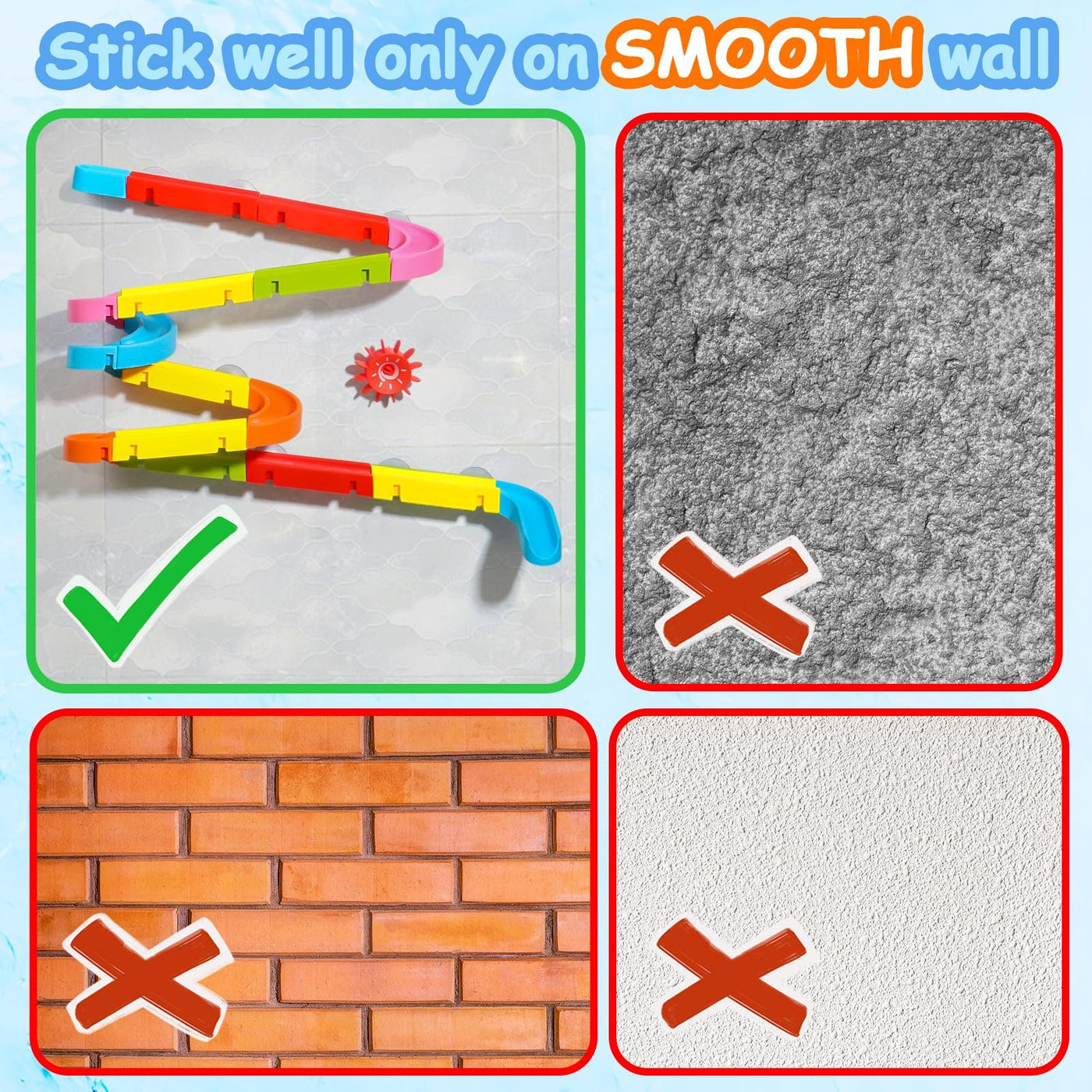 Badespielzeug Badewannenspielzeug Kinder Badewannen Spielzeug ab 3 4 5 Jahre, Murmelbahn Kugelbahn Badewanne Wasserspielzeug Kinder mit Saugnäpfe, Badespaß Geschenk Mädchen Junge (38 Stück)