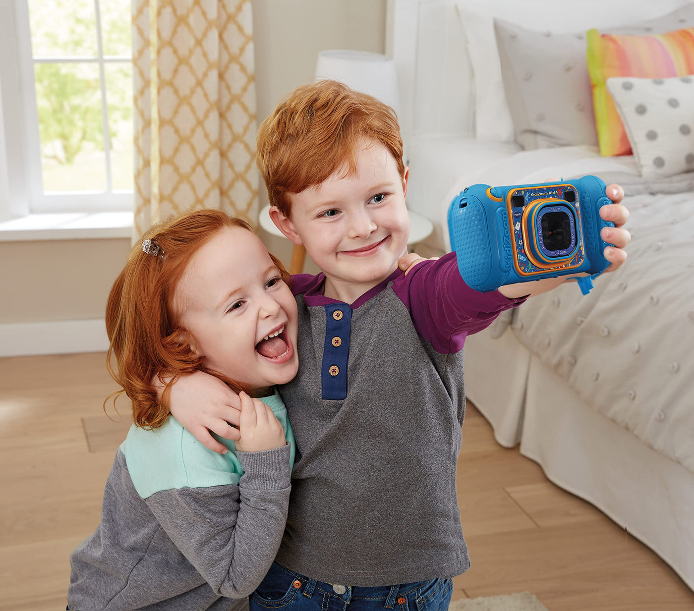 VTech KidiZoom Kid 4 - Kinderkamera mit Spielen und Elternkontrolle - Für Kinder von 4-8 Jahren