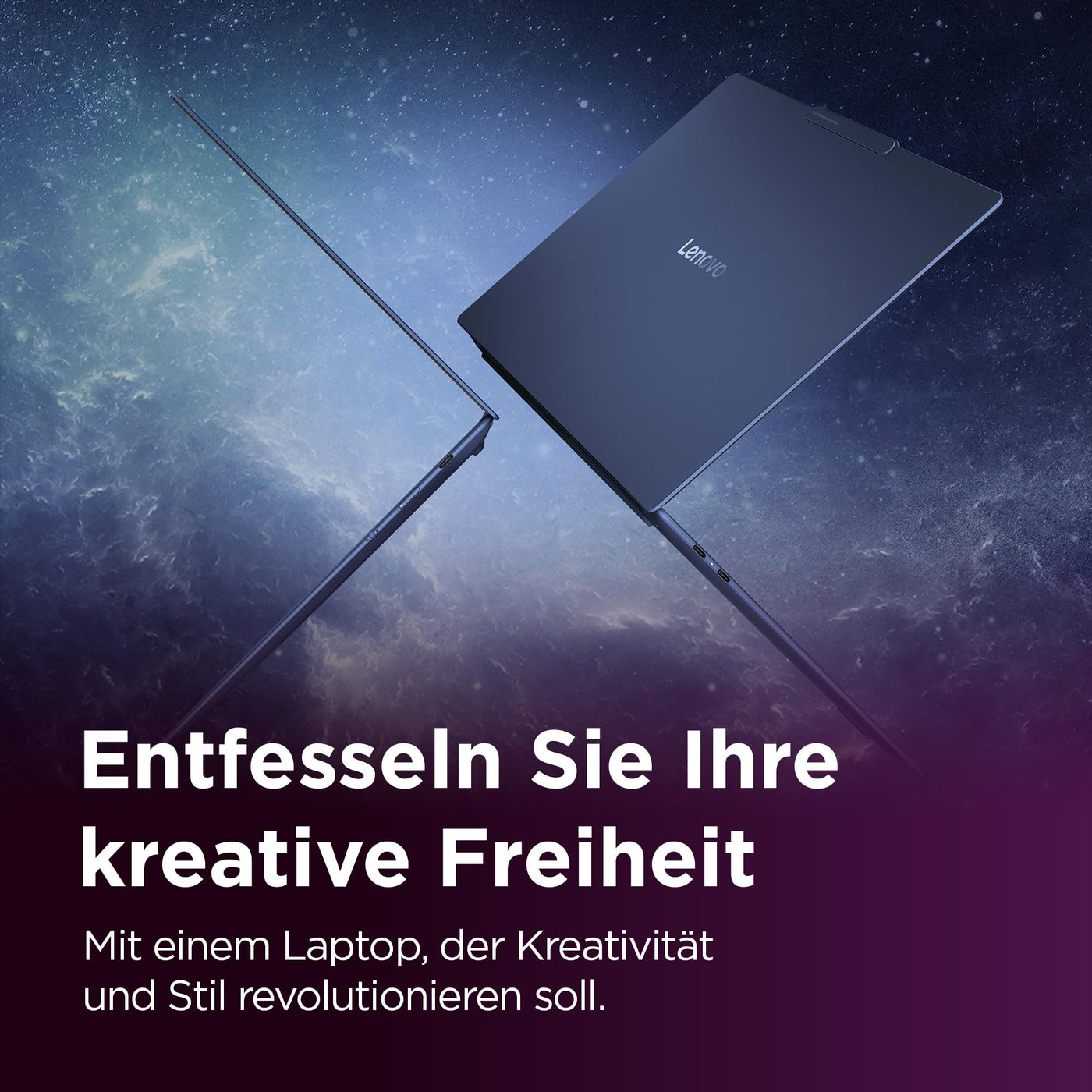 Lenovo Yoga Slim 7X Laptop | Copilot+ PC | 14,5" 3K OLED 90Hz Display | Qualcomm Snapdragon X1 Elite | 32GB RAM | 1TB SSD | Integrierte Grafik | Win11 Home | QWERTZ | 1,28kg | blau