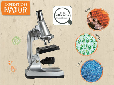 Das Mikroskop-Forscherset, Silber-Schwarz