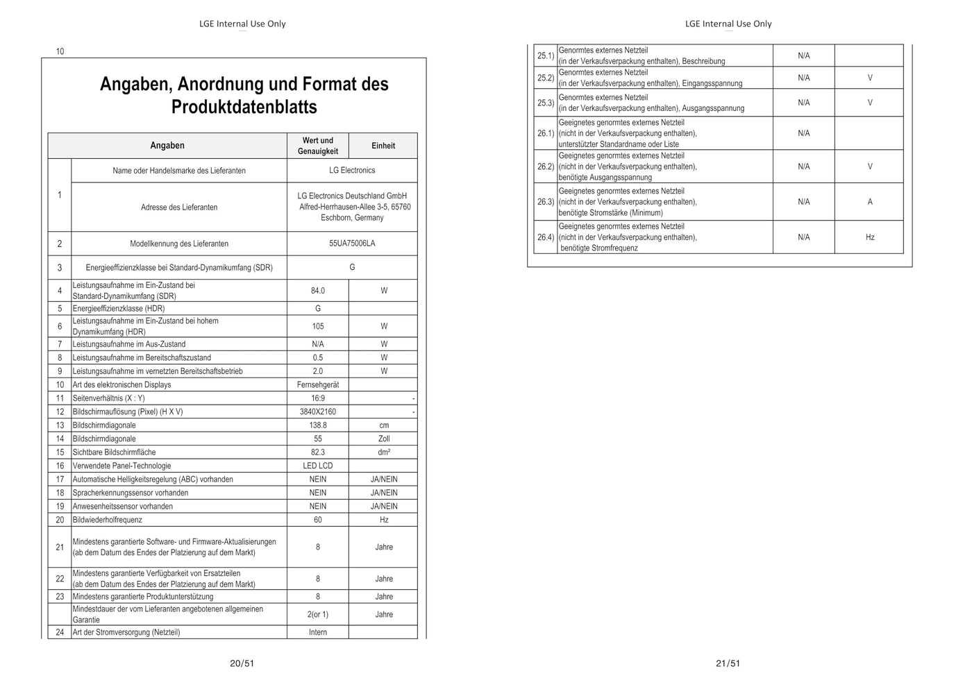 LG 55UA75006LA TV 55 Zoll (139 cm) 4K UHD AI TV (α7 Gen8 4K AI Prozessor, webOS 25, 60Hz) [Modelljahr 2025]