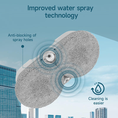 iDEEBO E300 Fensterputzroboter mit Doppelseitigem Sprühsystem, Auslaufsicherem Wassertank, Leicht Aufrüstbar, für Eine Gründliche Streifenfreie Fensterreinigung