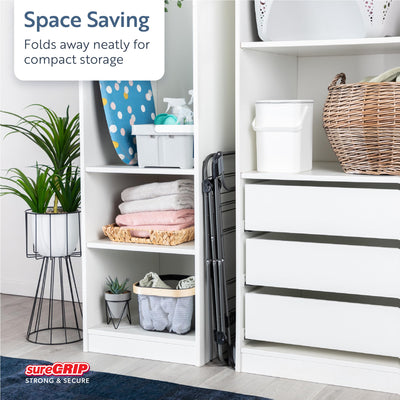 Minky Premium Sure Grip Wäscheständer mit 3 Etagen, Edelstahl, Rotguss, Standardgröße