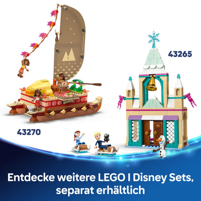 LEGO ǀ Disney Princess Cinderellas Schloss und Pferdekutsche - Kreatives Pferde Spielzeug Mädchen und Jungen - Spielset mit Cinderella und der Märchenprinz Figuren - Kinder Geschenk ab 6 Jahren 43275