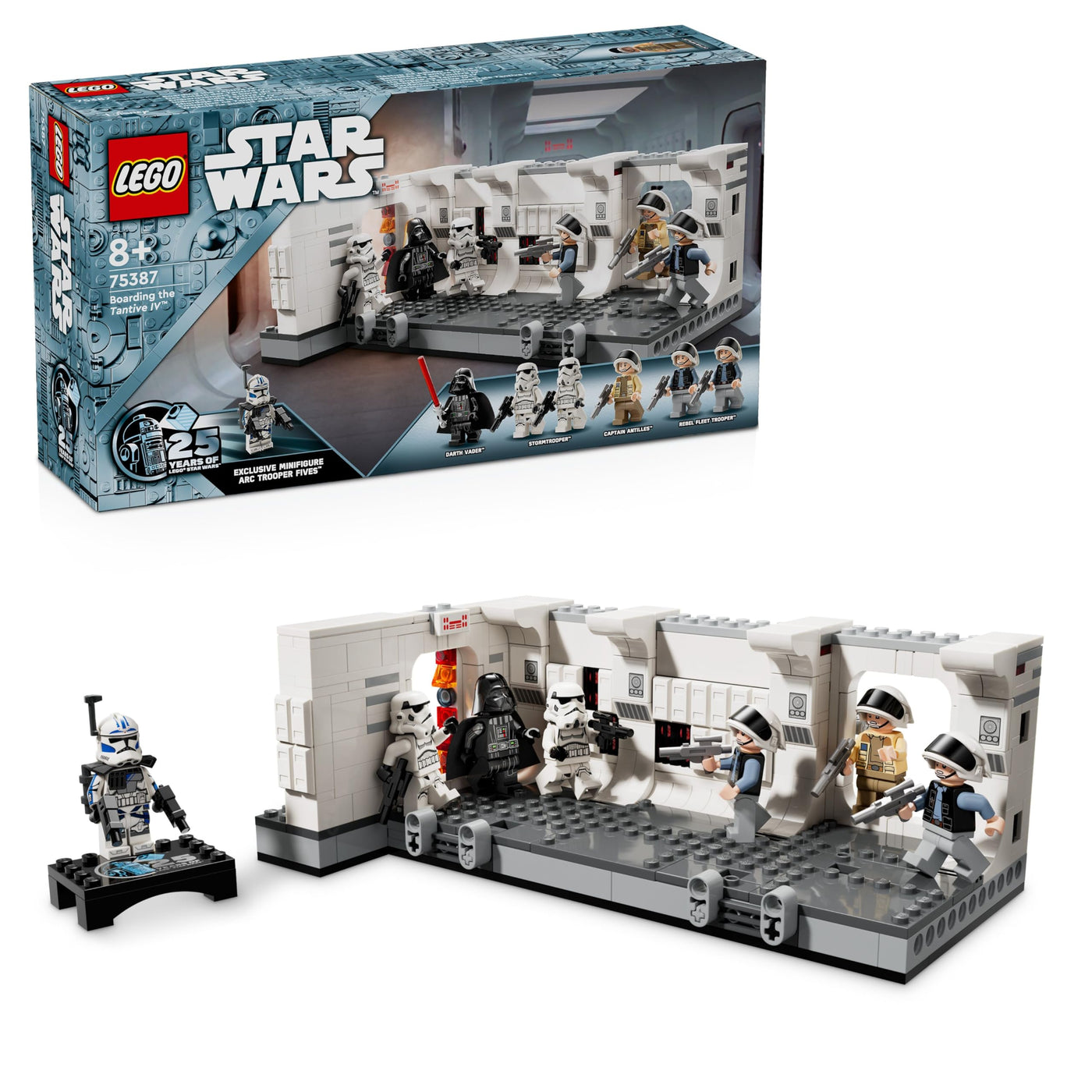 LEGO Star Wars Das Entern der Tantive IV, Bauspielzeug zum Film Eine Neue Hoffnung, Fantasy-Spielset für Kinder zum Sammeln, Geschenk-Idee für Jungen und Mädchen ab 8 Jahren sowie für Sammler 75387
