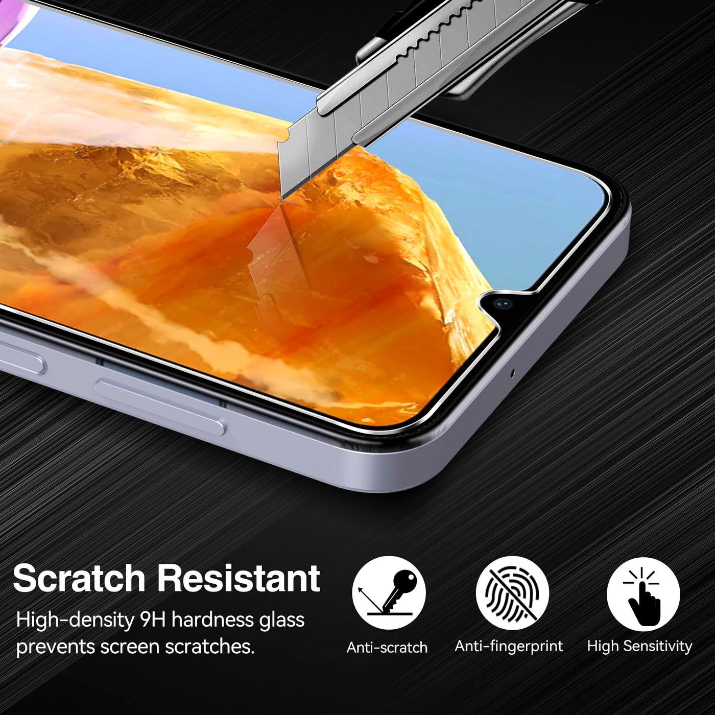 ivoler Hülle für Samsung Galaxy M15 5G mit 2 Stück Panzer Schutz Glas, Militärischer Stoßfest Handyhülle, Dünne Weiche TPU Silikon Kratzfest Schutzhülle Anti-Fingerabdruck Case, Schwarz