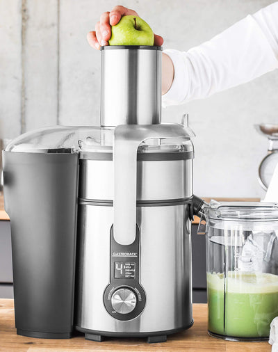 Gastroback Entsafter 40151 Design Multi Juicer Digital, 1300 Watt Profi-Motor, XXL - Einfüllschacht (Ø 84 mm), 5 Geschwindigkeitsstufen