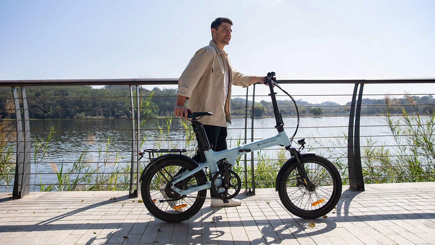 ADO E-Bike Air20Pro, Electric Bikes,klapprad e-Bike,Riemenantrieb,e Bike 20 Zoll, 2 Gang, ADO Smart APP,BAFANG Bürstenloser Motor,3,5-Zoll-IPS-Display,ebike Damen/Herren (Blue)