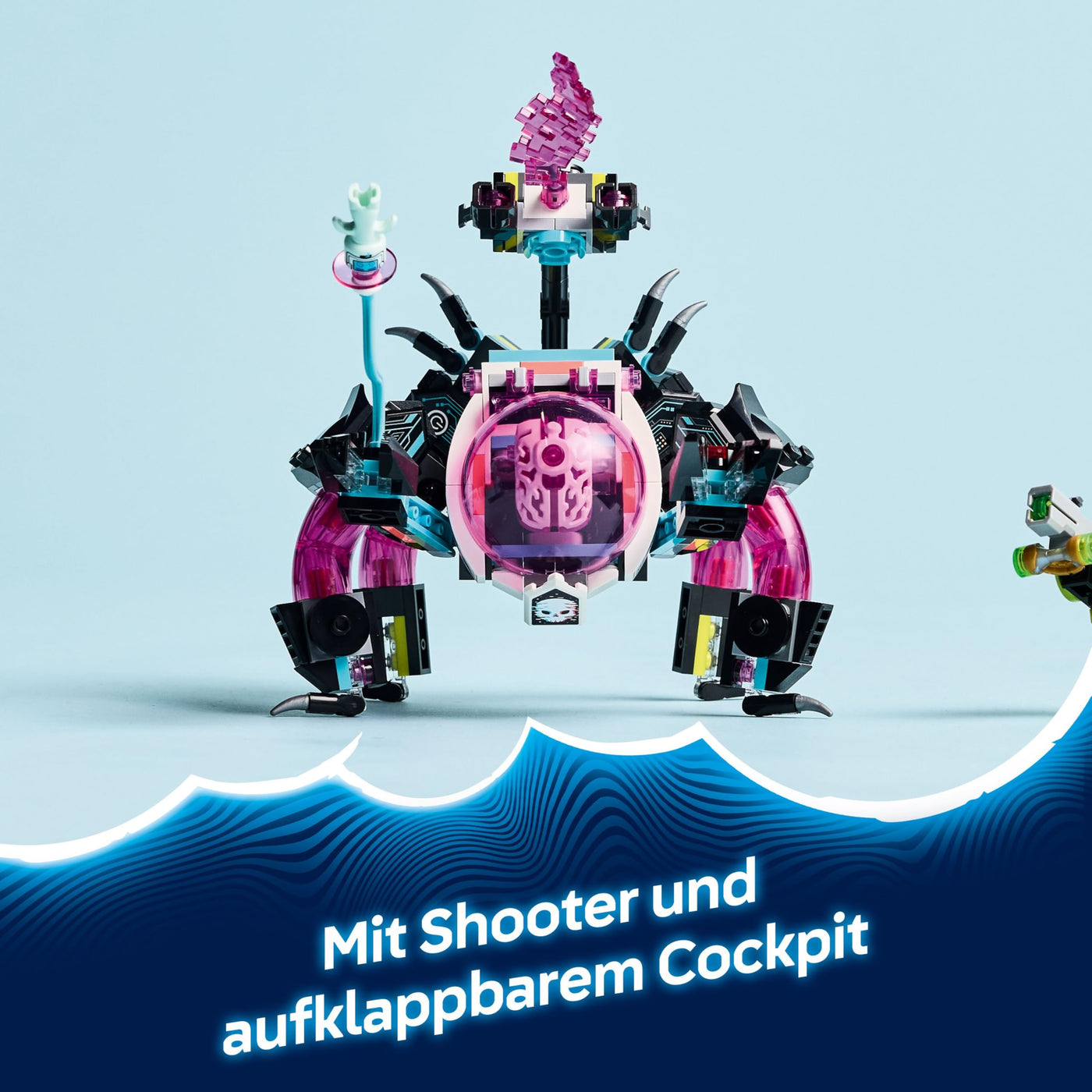 LEGO DREAMZzz 2-in-1 Mateo vs. Cyberhirn-Mech - Roboter Spielzeug für Jungen & Mädchen ab 8 Jahren - Umbaubar in Skorpion - Inkl. Einer Minifigur und einem Träumling - kreative Geschenkidee - 71495