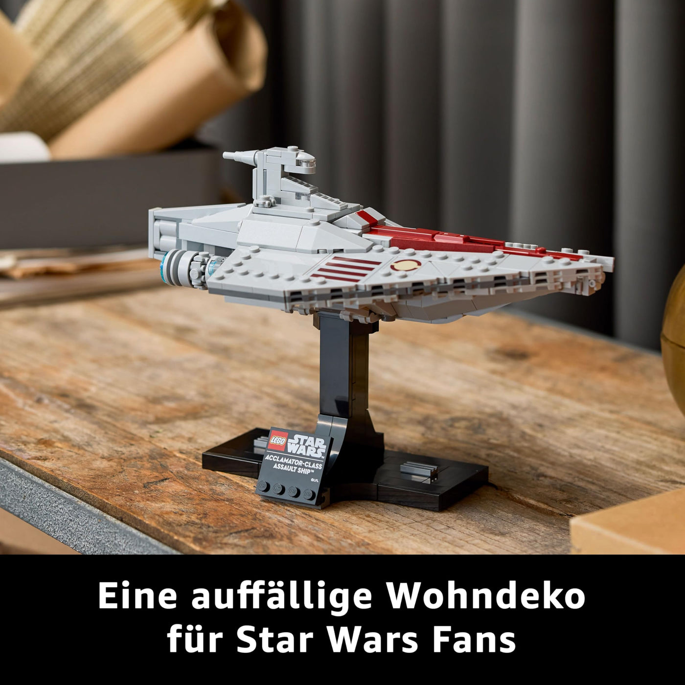 LEGO Star Wars 75404 Assault Ship der Acclamator-Klasse aus Angriff der Klonkrieger - Sternenschiff zum Sammeln, Bauen und Ausstellen - Fantasy Bauset - Geschenk für Erwachsene und Jugendliche Fans