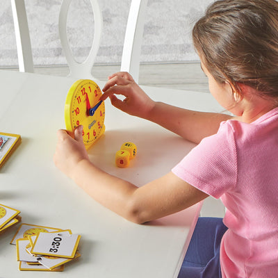 Learning Resources Spielset „Zeit“, lernuhr, lernuhr grundschule, lernuhr Kinder, uhrzeit Lernen Kinder, Uhr zum Lernen für Kinder, 3+
