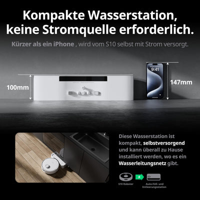 SwitchBot S10 Saugroboter mit Wischfunktion - Saugroboter mit Absaugstation für 70 Tage, Auto-Wasserfüllen & ablassen, Mopp-Selbsttrocknung & -Reinigung, Selbstleerung, 6500Pa, Funktioniert mit Alexa