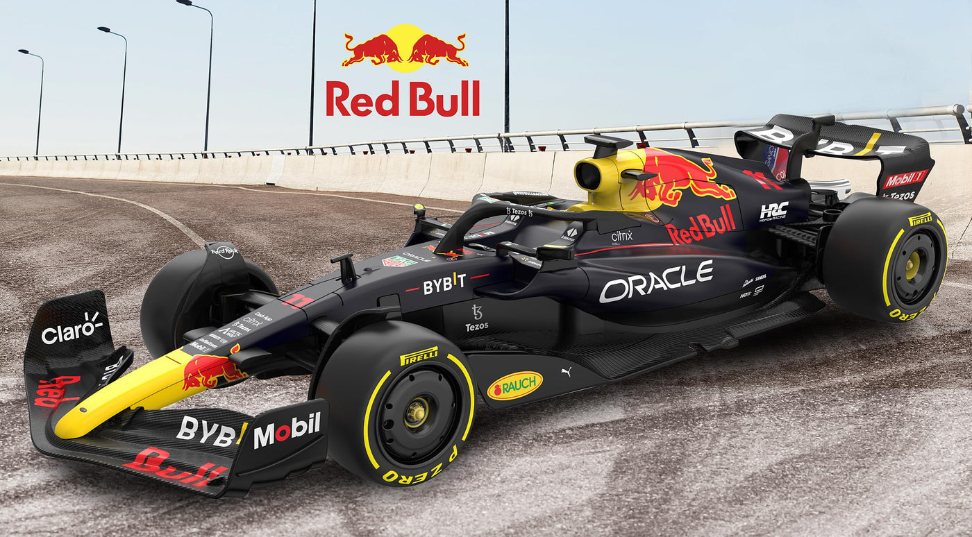 JAMARA Oracle Red Bull Racing RB18 1:18 2,4GHz -originalgetreue Lackierung, RC-Auto