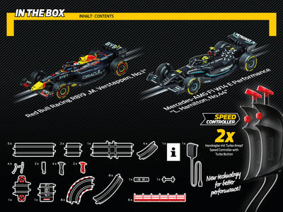 Carrera GO!!! Max Competition Rennbahn-Set I Rennbahn mit lizensierten Slotcars | bis zu 2 Spieler | Für Kinder ab 6 Jahren & Erwachsene