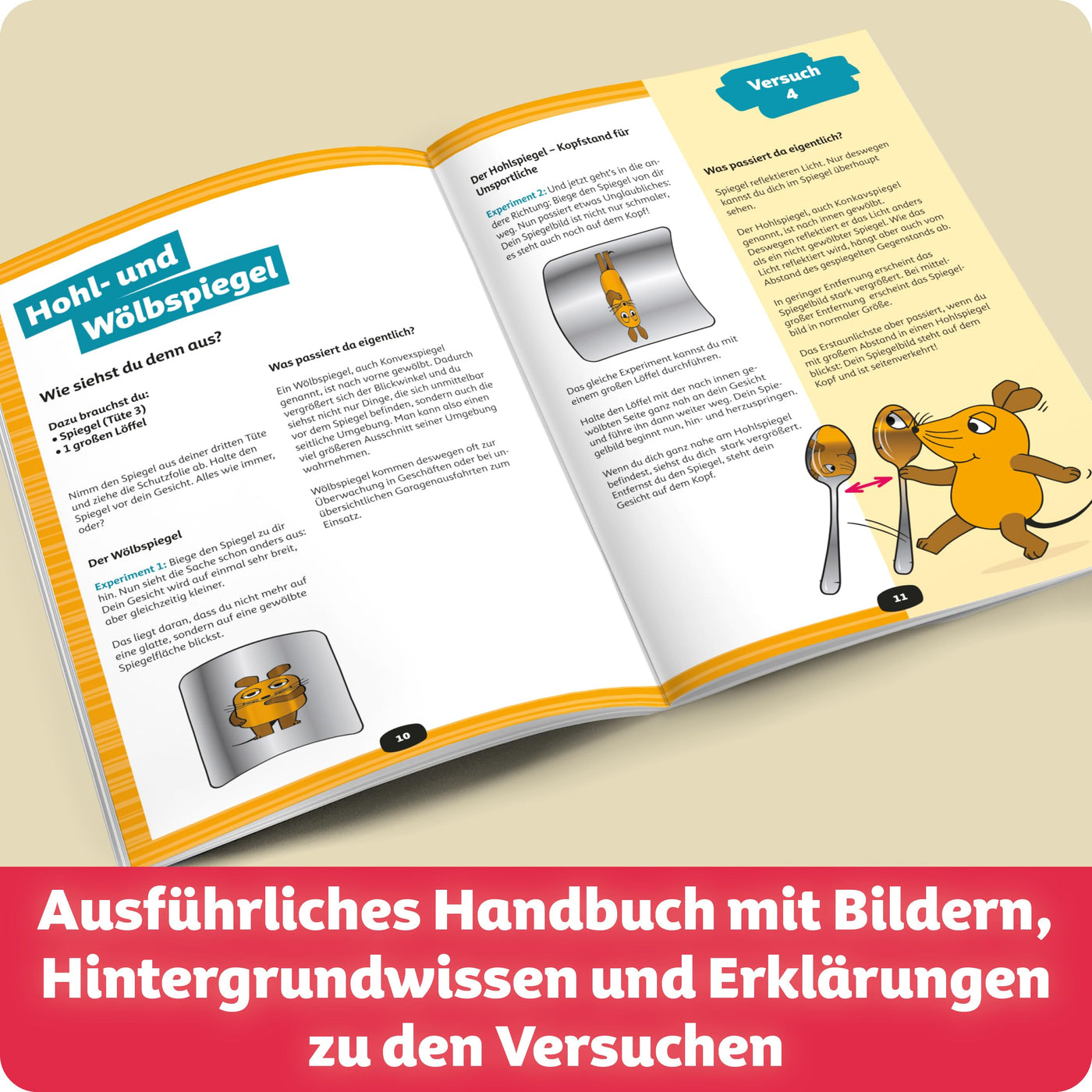 FRANZIS 67232 - Experimentierspaß mit der Maus - Experimentierkasten mit 19 spannenden wissenschaftlichen Versuchen für Kinder ab 7 Jahren, inkl. 44-seitigem Handbuch mit Anleitungen und Zubehör