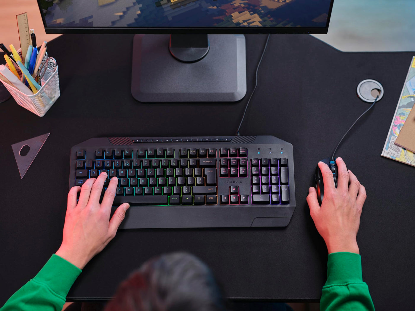 Trust Gaming GXT 836 Evocx Tastiera Gaming Layout Italiano QWERTY