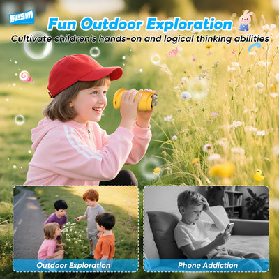 4K-Kindermikroskope, tragbares Mini-Taschenmikroskop mit 1000-facher Vergrößerung, Spielzeug für Kinder im Alter von 4–6, 8–12 Jahren, Studenten, Jungen und Mädchen