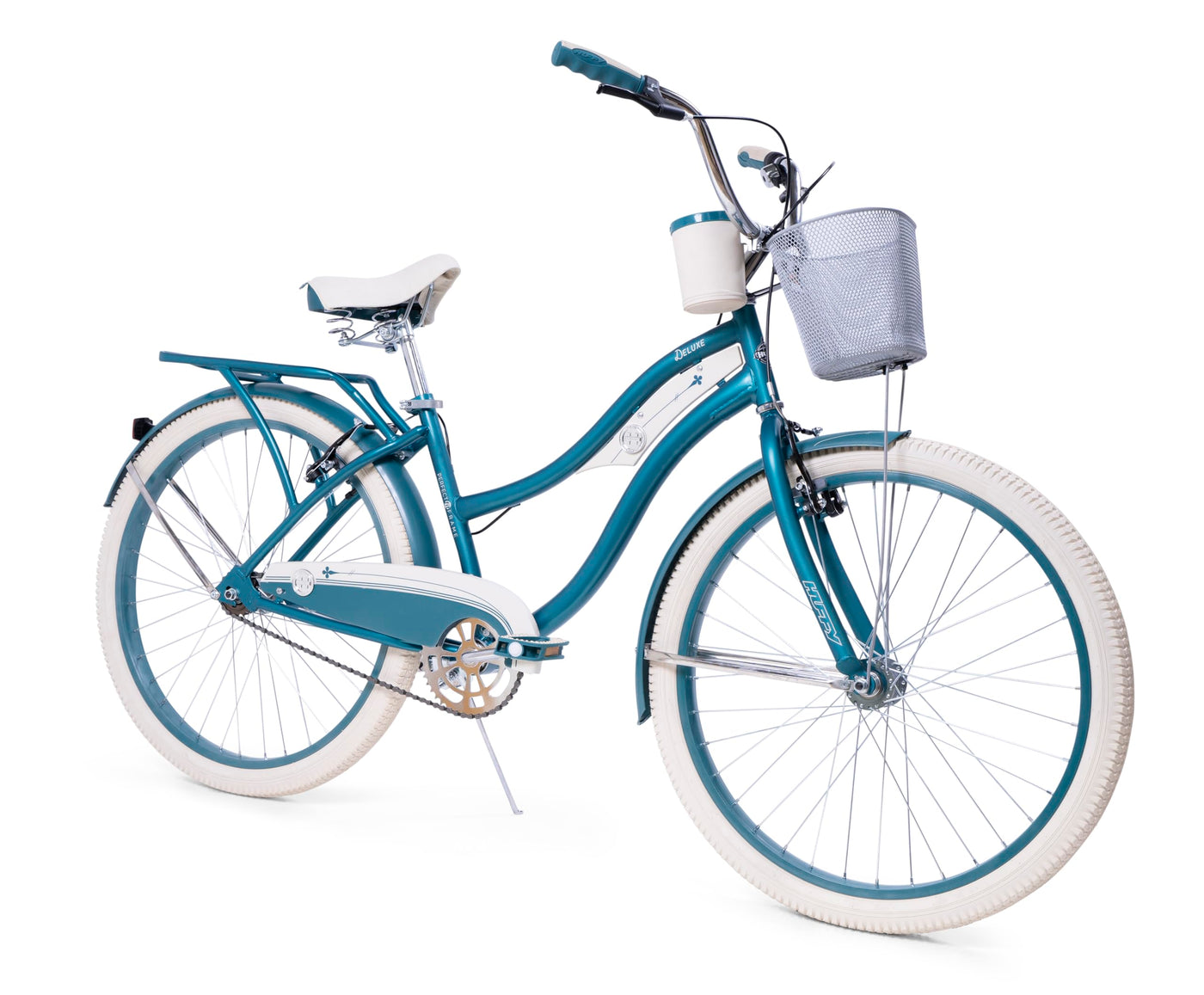 Huffy Damen Deluxe Cruiser Damenfahrrad 26", Grün, Medium