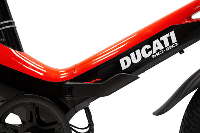 DUCATI MG20, Unisex-Erwachsene City-Elektrofahrrad, 20 Zoll, Rot, Einheitsgröße