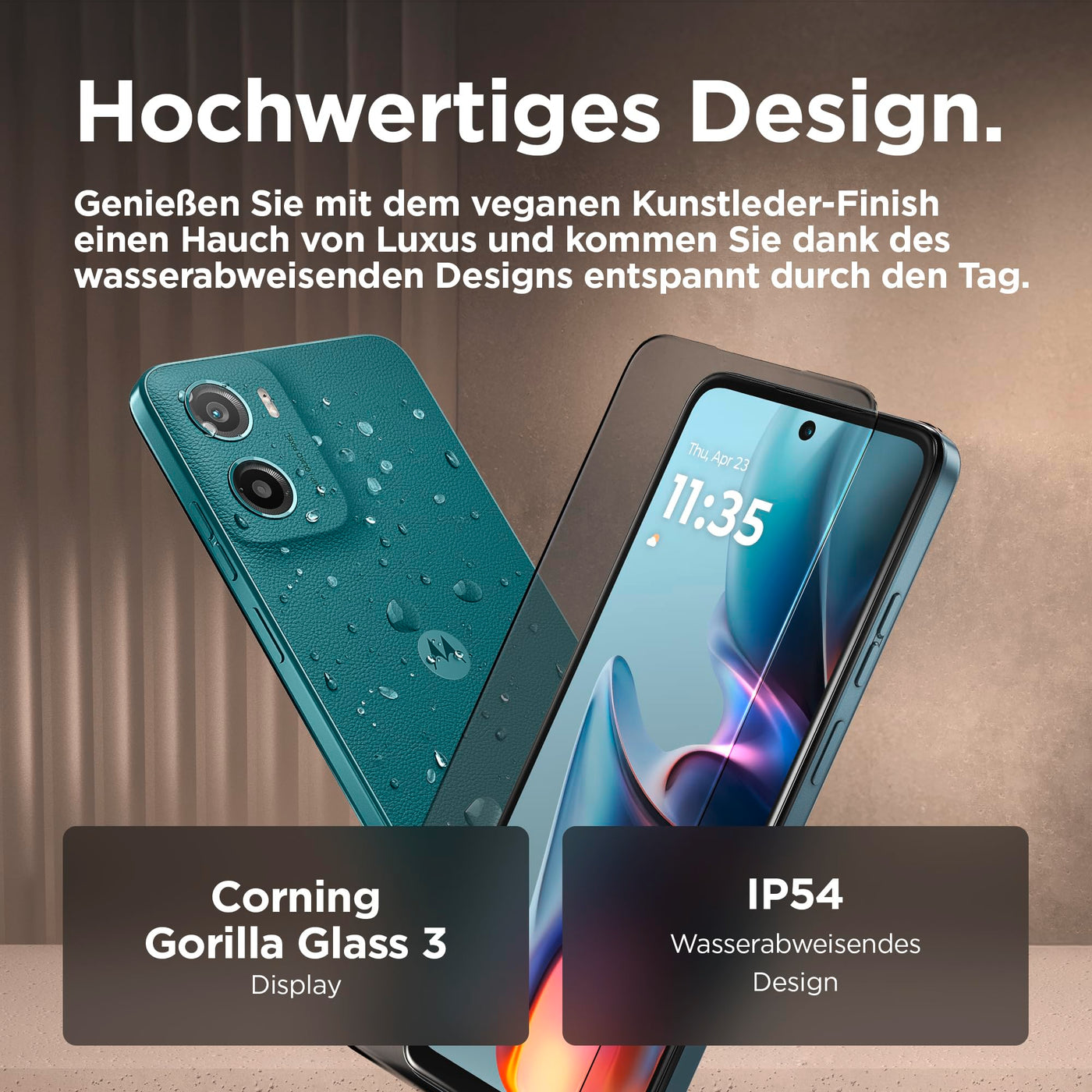 Motorola Moto g05 Smartphone (6,67"-FHD+-Display, 50-MP-Kamera, 4 GB / 64 GB, 5200 mAh, Android 15) Forest Green, inkl. Schutzcover [Exklusiv bei Amazon]