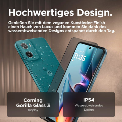 Motorola Moto g05 Smartphone (6,67"-FHD+-Display, 50-MP-Kamera, 4 GB / 64 GB, 5200 mAh, Android 15) Forest Green, inkl. Schutzcover [Exklusiv bei Amazon]
