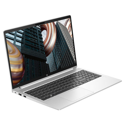 HP ProBook 450 G10 Laptop, Intel Core i5-1334U, 64 GB DDR4 RAM, 1 TB PCIe SSD, 15.6" Full HD (1920x1080) Display, Intel Iris Xe Graphics, Backlit QWERTZ Tastatur, Windows 11 Pro, Silber