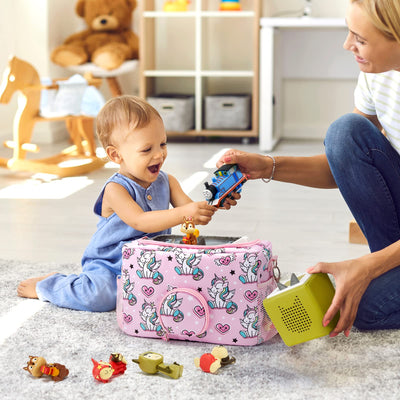 MaidMAX Toniebox Tasche Transporttasche für Toniebox Starter Set und Tonies Figuren, Kopfhörer, Ladestation und Zubehör mit Reißverschluss und Verstellbarer Riemen - Nur Tasche