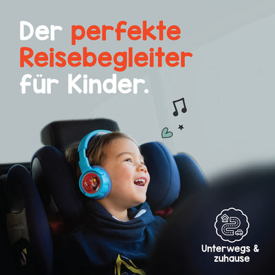 Kekz Starterset Premium Helene Fischer: Kekzhörer Blau inkl. Helene Fischer-Die schönsten Kinderlieder, Cookie Crew Hörspiel & Wunderkekz (Kopfhörer für Kinder, Reisekopfhörer für unterwegs & zuhause)