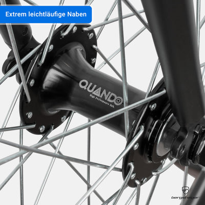 Bergsteiger Kyoto 28 Zoll Singlespeed Fixie Fahrrad, Aluminium Rahmen, Flip-Flop-Nabe, Retro-Design, Fixed Gear, Urban Bike für Herren & Damen