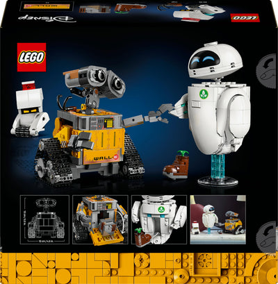 LEGO ǀ Disney and Pixar Wall-E und EVE - Kontruktionsspielzeug für Erwachsene - DIY Set zum Basteln - Baumodell mit M-O & Hal Figuren - Deko zum Bauen - Kreatives Geschenk für Männer und Frauen 43279
