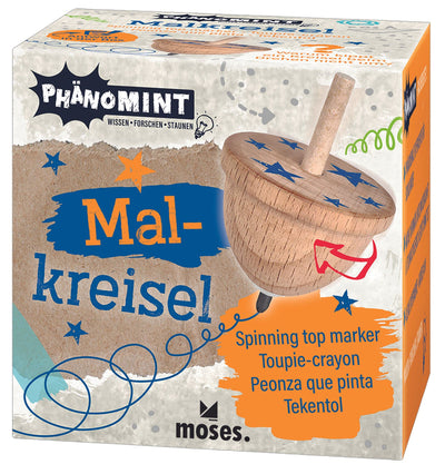 moses. PhänoMINT Malkreisel, Holzkreisel für Kinder, Experimentierspielzeug für kleine Forscher und Entdecker, 5,7 cm x 4 cm x 4 cm