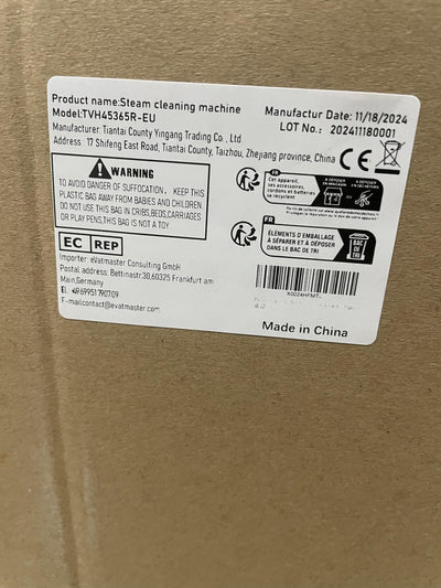 2500W Dampfreiniger, Handdampfreiniger für die Reinigung mit 6 Bürstenköpfen, 6 Geschwindigkeiten, hoher Druck, Temperatur, tragbarer Dampfreiniger für Polstermöbel, Küche, Möbel, Badezimmer, Auto