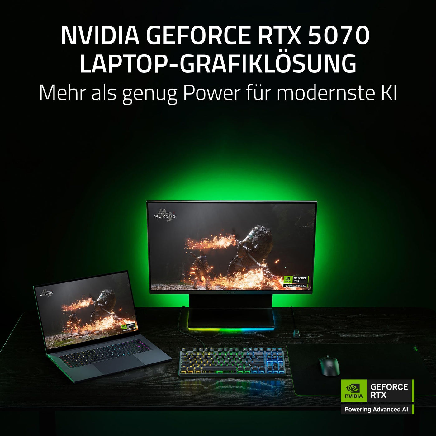 Razer Blade 16 (2025) - 16 Zoll AI Gaming Laptop - NVIDIA GeForce RTX 5070 - AMD Ryzen AI 9 365-16" QHD+ 240Hz OLED Display - 32GB LPDDR5X 8000 MHz - 1TB SSD - QWERTZ DE-Layout | Schwarz