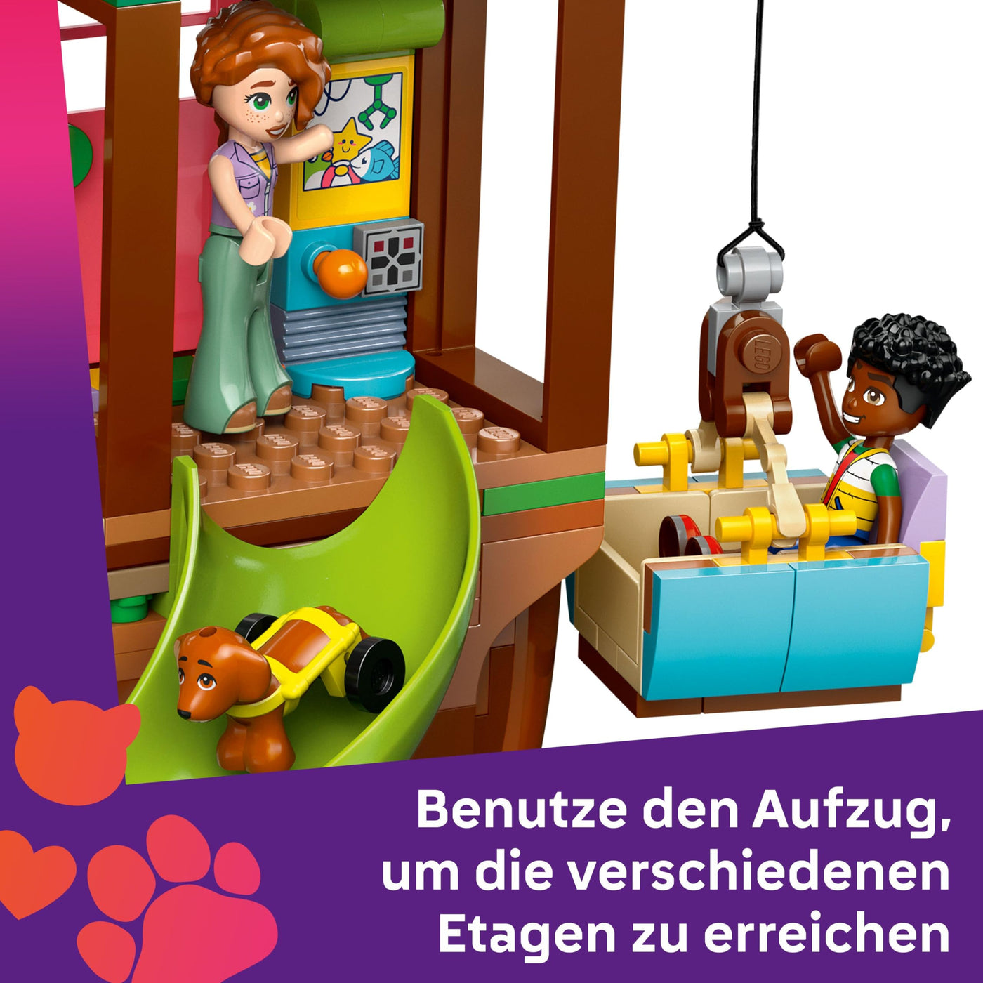 LEGO Friends Baumhaus - Spielset zum Bauen mit 2 Tierfiguren, 4 Minifiguren, einem Garten und Spielzeug Lebensmittel Zubehör - Beliebtes Geschenk für Mädchen und Jungen ab 8 Jahren - 42652
