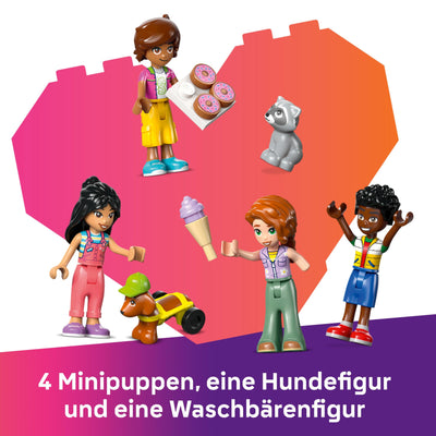 LEGO Friends Baumhaus - Spielset zum Bauen mit 2 Tierfiguren, 4 Minifiguren, einem Garten und Spielzeug Lebensmittel Zubehör - Beliebtes Geschenk für Mädchen und Jungen ab 8 Jahren - 42652