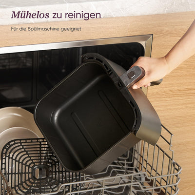 Cosori Turboblaze Heißluftfritteuse Airfryer, 9-in-1 Air Fryer XXL 6L, leiser DC Motor mit 5 Geschwindigkeitsstufen, Grillen, Backen, Gären, Dehydrieren, 87 Rezepte, 64% energiesparend, Weiß