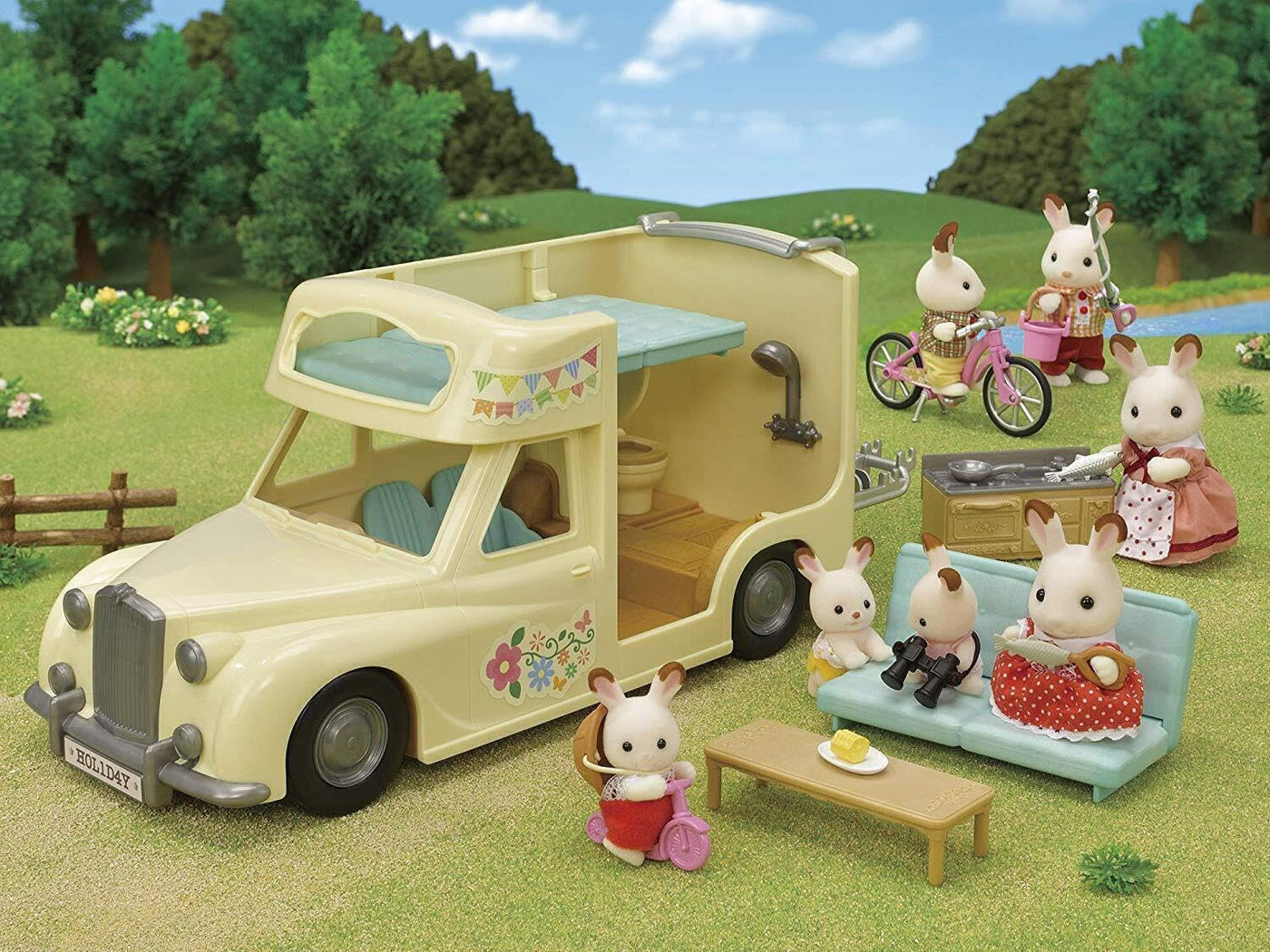 Sylvanian Families 5454 Wohnmobil - Puppenhaus Auto Spielset
