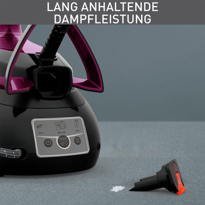 Tefal SV8152 EXPRESS VISION, LED Beleuchtung, leistungsstarker 6,9-Bar-Druck, Dampfstoß: 480g/Min., Smart Temp-Technologie, abnehmbarer Kalk-Kollektor, Eco-Modus, 1,8 L Wassertank, Lila